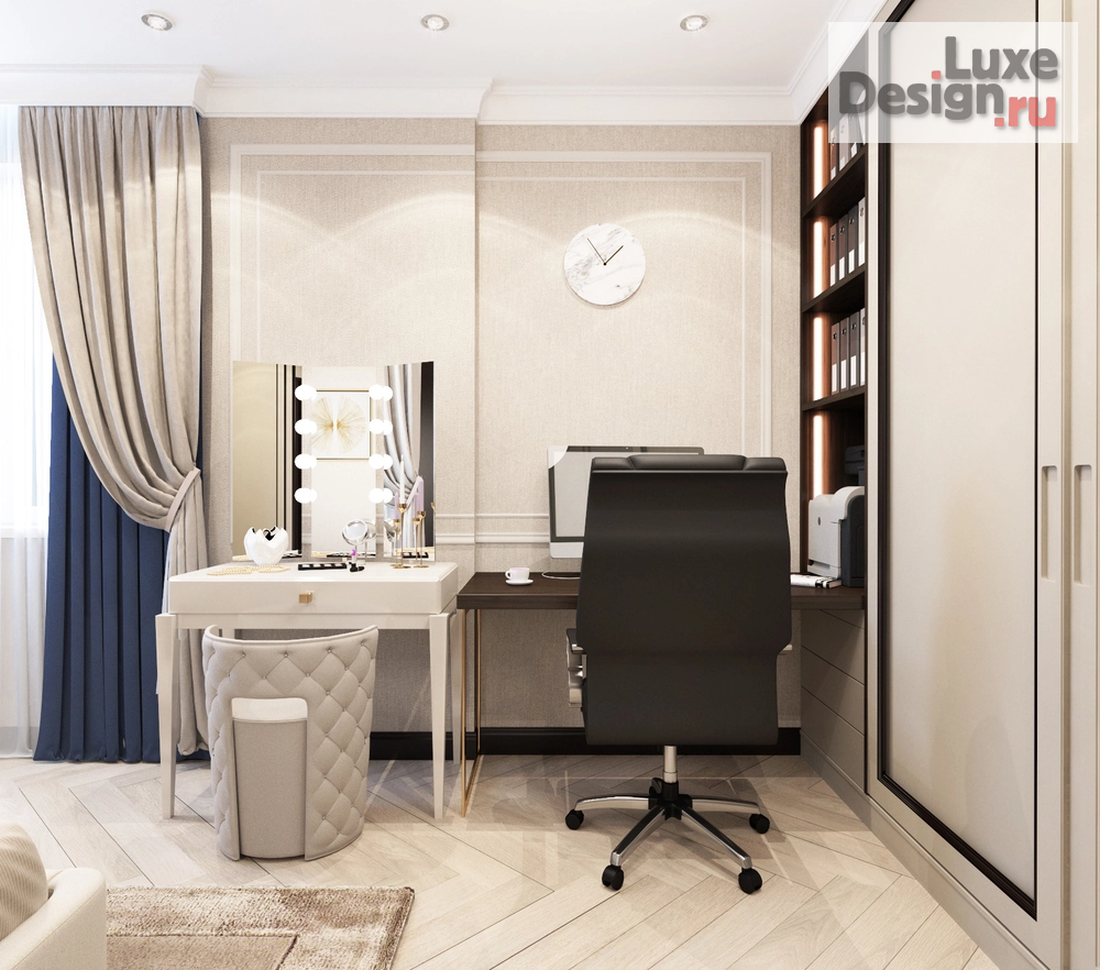 Дизайн интерьера трехкомнатной квартиры "Дизайн-проект 3-комнатной квартиры в Москве" (фото 19)