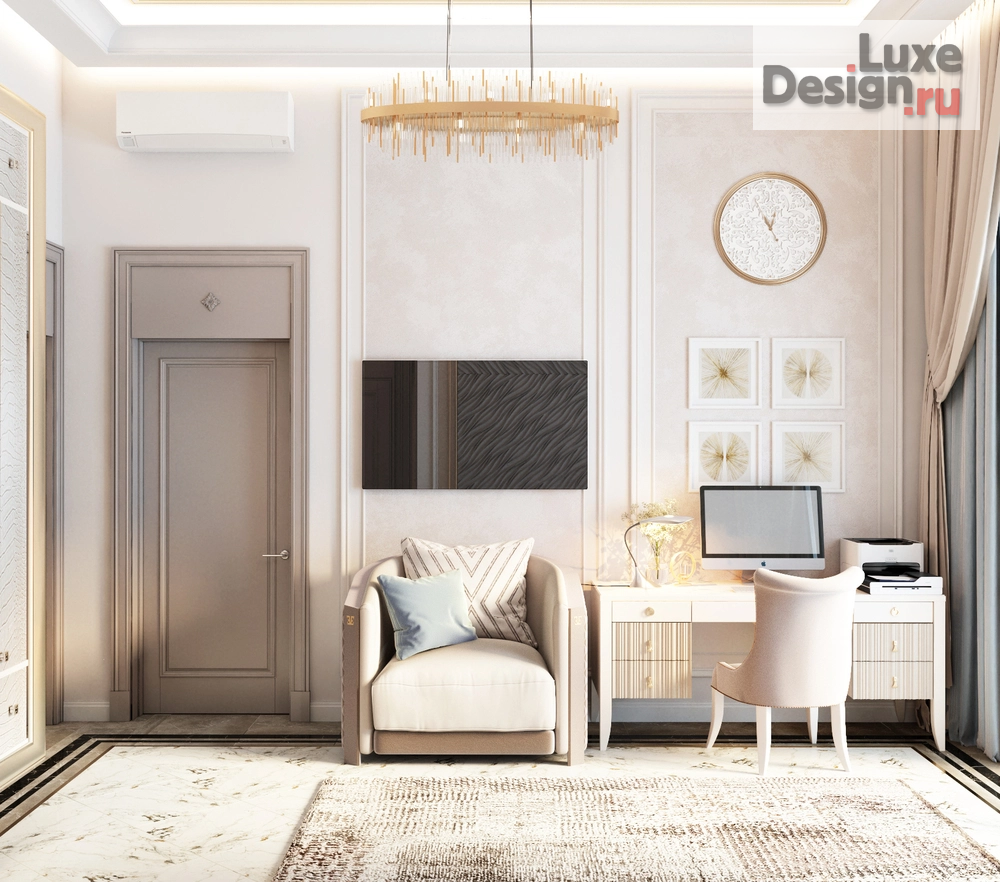 Дизайн интерьера четырехкомнатной квартиры "Дизайн-проект 4-комнатной квартиры в Анапе" (фото 19)