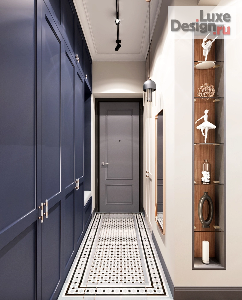 Дизайн интерьера двухкомнатной квартиры "Дизайн-проект 3-комнатной квартиры в Москве" (фото 4)