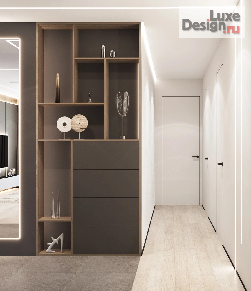 Дизайн интерьера трехкомнатной квартиры "Дизайн-проект 3-комнатной квартиры в Москве" (фото 3)