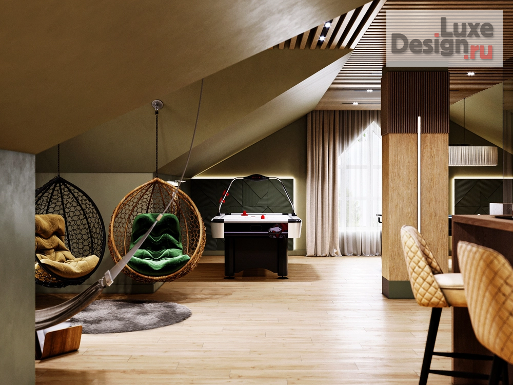 Дизайн интерьера загородного дома "Дизайн-проект частного дома в Подмосковье" (фото 52)