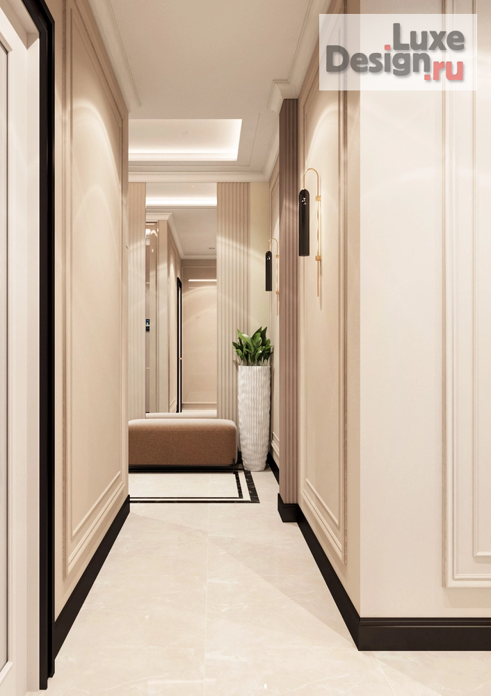 Дизайн интерьера трехкомнатной квартиры "Дизайн-проект 3-комнатной квартиры в Москве" (фото 6)