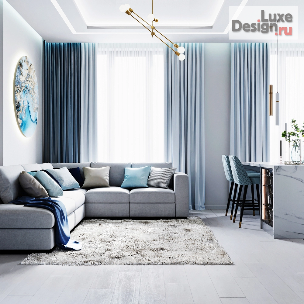 Дизайн интерьера двухкомнатной квартиры "Дизайн-проект 2-комнатной квартиры в Москве" (фото 4)