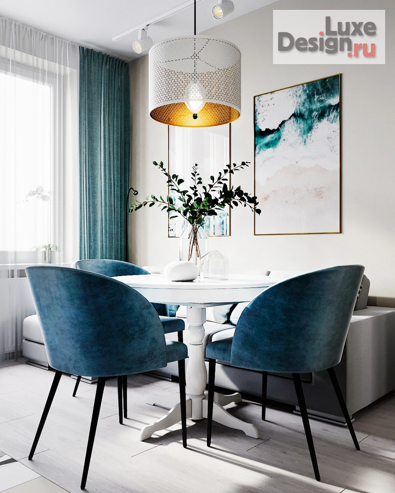 Дизайн интерьера двухкомнатной квартиры "Дизайн-проект 2-комнатной квартиры в Москве" (фото 1)