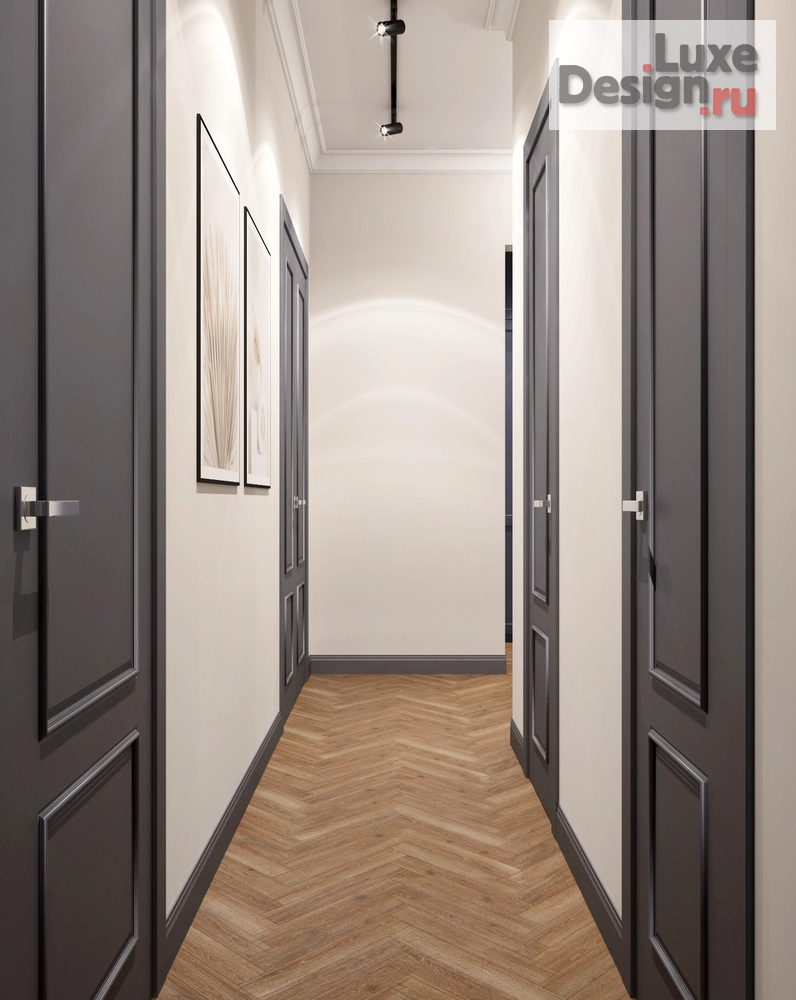 Дизайн интерьера двухкомнатной квартиры "Дизайн-проект 3-комнатной квартиры в Москве" (фото 5)