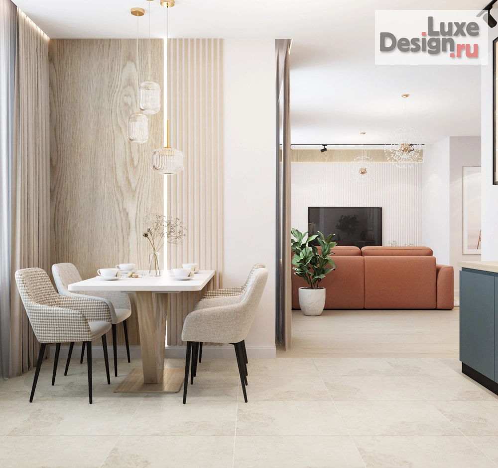 Дизайн интерьера трехкомнатной квартиры "Дизайн-проект 3-комнатной квартиры в Кирове" (фото 8)