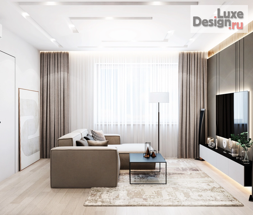 Дизайн интерьера трехкомнатной квартиры "Дизайн-проект 3-комнатной квартиры в Москве" (фото 6)