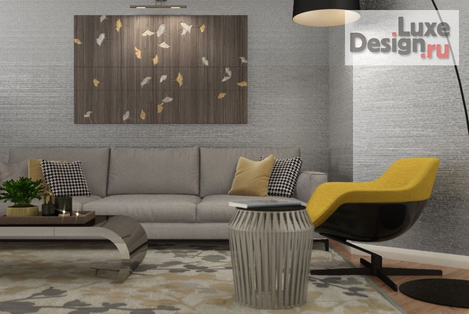 Дизайн интерьера трехкомнатной квартиры "Дизайн-проект квартиры в Новой Москве" (фото 1)