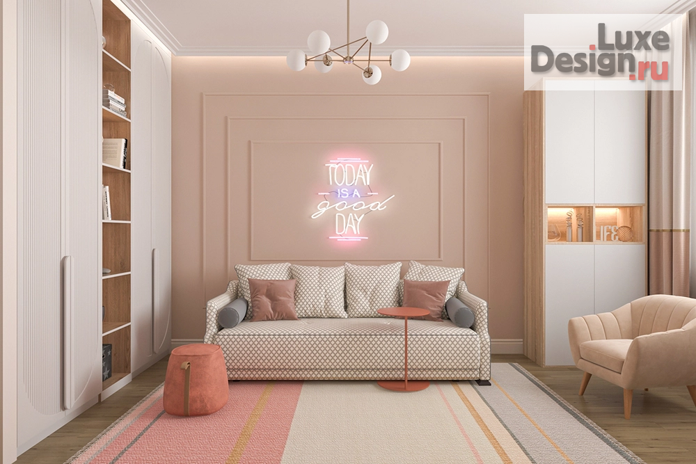 Дизайн интерьера трехкомнатной квартиры "Дизайн-проект квартиры для семьи  с двумя детьми" (фото 7)