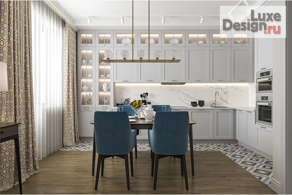 Дизайн интерьера трехкомнатной квартиры "Дизайн-проект квартиры для семьи  с двумя детьми" (фото 5)