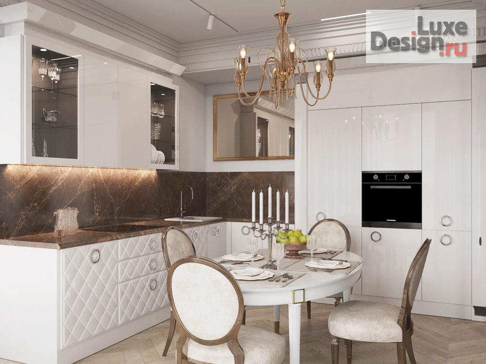 Дизайн интерьера трехкомнатной квартиры "ЖК Архитектор" (фото 4)