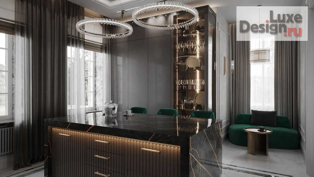 Дизайн интерьера частного дома "Интерьеры загородного дома   2-е Рублево-Успенское шоссе" (фото 16)