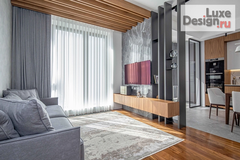 Дизайн интерьера трехкомнатной квартиры "Реализованный проект трехкомнатной квартиры 100 кв. м." (фото 3)