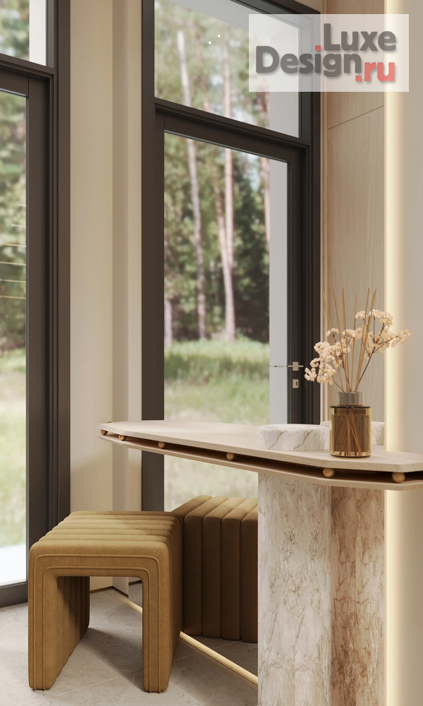 Дизайн интерьера коттеджа "Дизайн интерьера дома в коттеджном посёлке «Nordic» 250 м²" (фото 14)