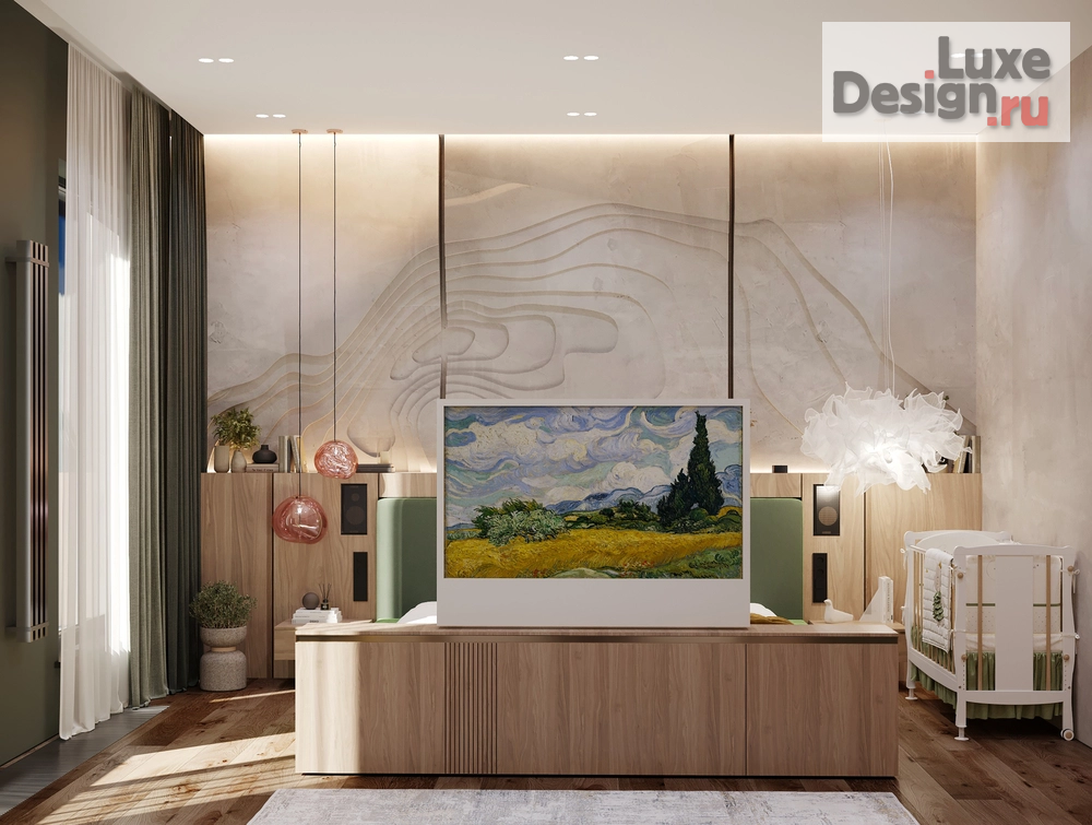 Дизайн интерьера коттеджа "Дизайн интерьера дома 250 м² в КП «Новогорск Клаб»" (фото 16)