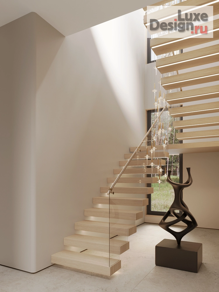 Дизайн интерьера коттеджа "Дизайн интерьера дома в коттеджном посёлке «Nordic» 250 м²" (фото 16)