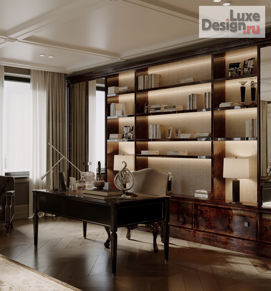 Дизайн интерьера пентхауса "Дизайн интерьера пентхауса жк Алые Паруса | 480 м2" (фото 19)