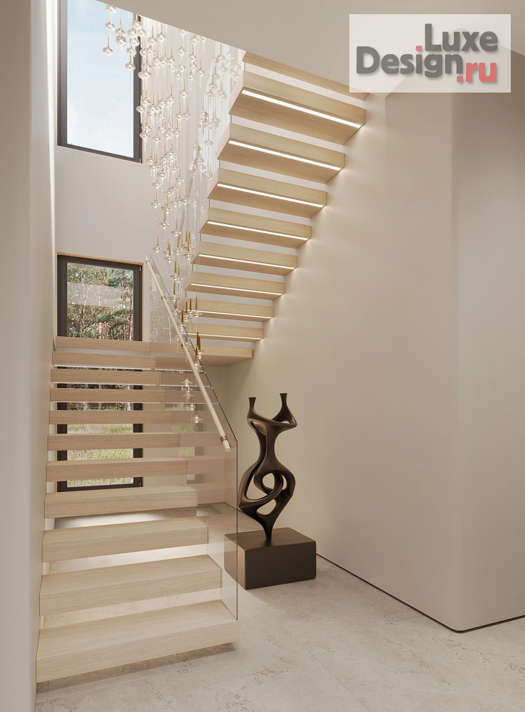 Дизайн интерьера коттеджа "Дизайн интерьера дома в коттеджном посёлке «Nordic» 250 м²" (фото 18)