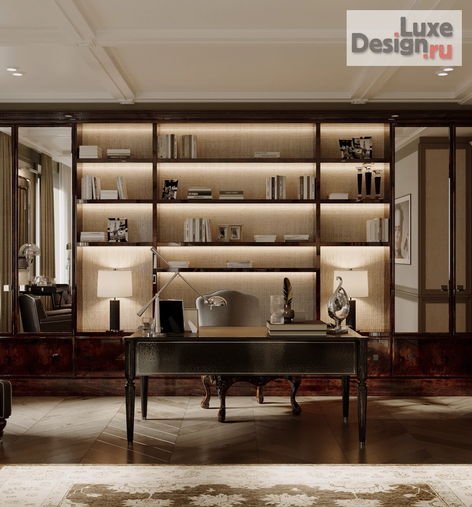 Дизайн интерьера пентхауса "Дизайн интерьера пентхауса жк Алые Паруса | 480 м2" (фото 21)