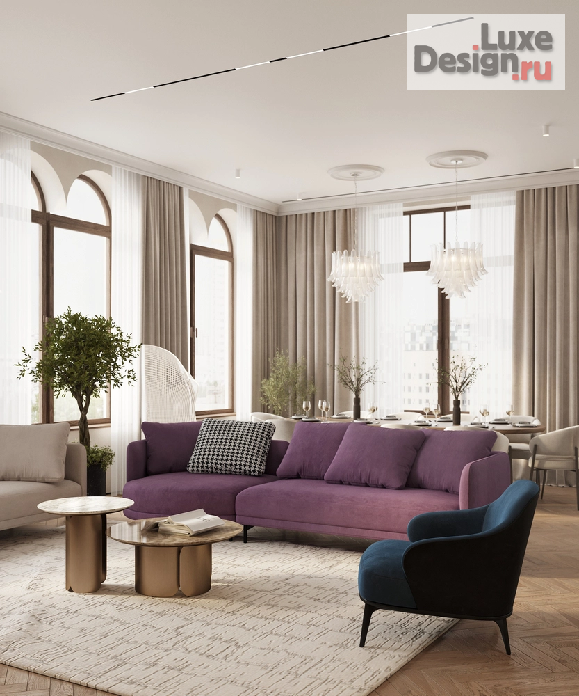 Дизайн интерьера квартиры "Проект пятикомнатной квартиры 220 кв. м." (фото 1)