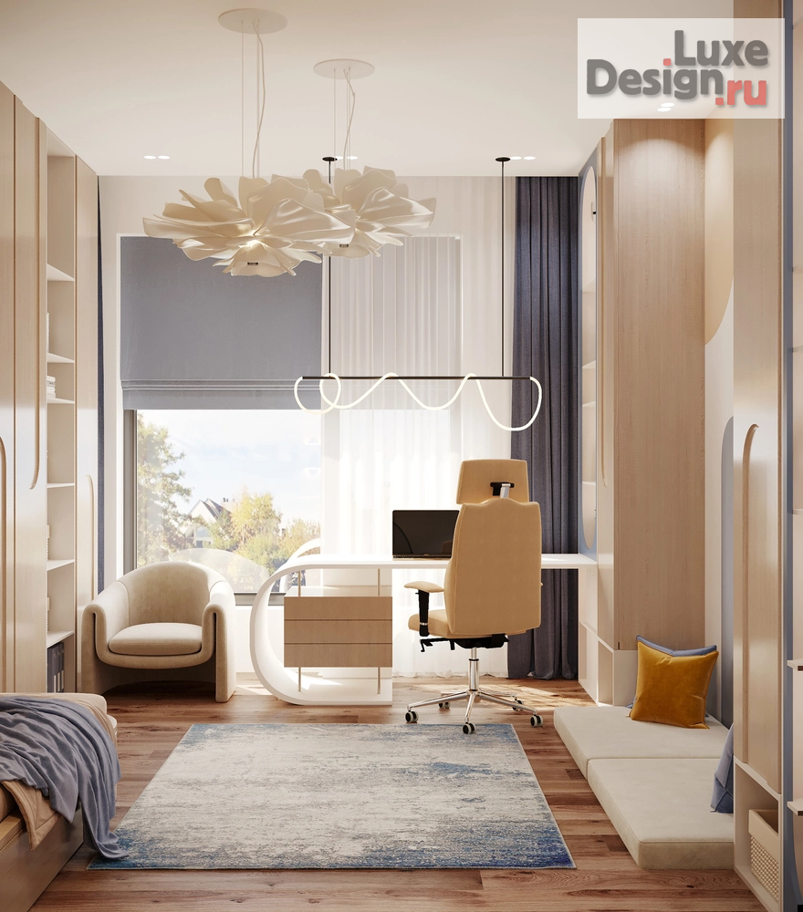 Дизайн интерьера коттеджа "Дизайн интерьера дома 250 м² в КП «Новогорск Клаб»" (фото 23)