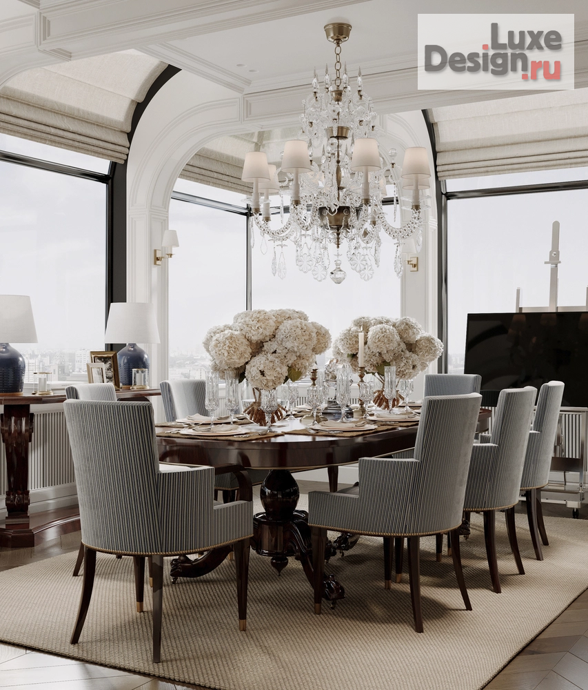 Дизайн интерьера пентхауса "Дизайн интерьера пентхауса жк Алые Паруса | 480 м2" (фото 2)