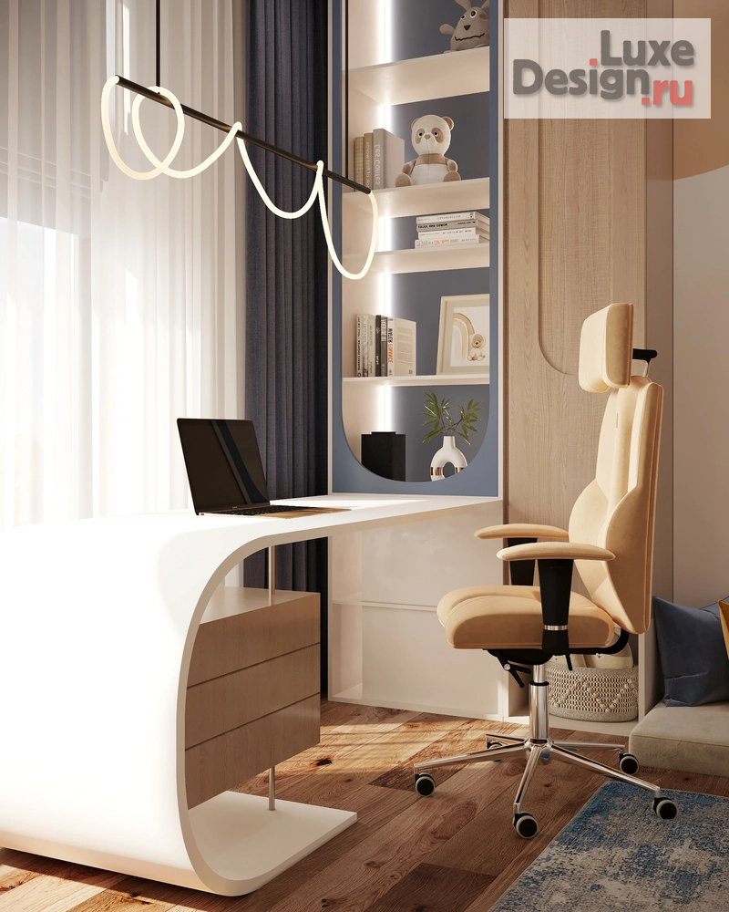 Дизайн интерьера коттеджа "Дизайн интерьера дома 250 м² в КП «Новогорск Клаб»" (фото 26)