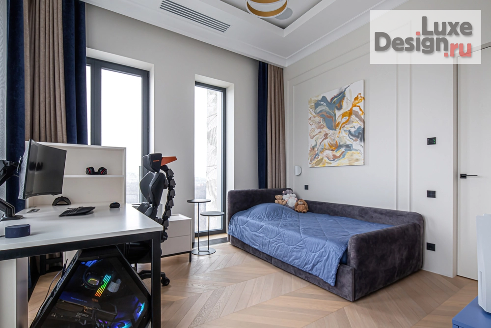 Дизайн интерьера четырехкомнатной квартиры "Реализованный проект квартиры в Неоклассике ЖК Eleven" (фото 27) от дизайнера Болдырев Артем Дизайн интерьера четырехкомнатной квартиры "Реализованный проект квартиры в Неоклассике ЖК Eleven" (фото 27)