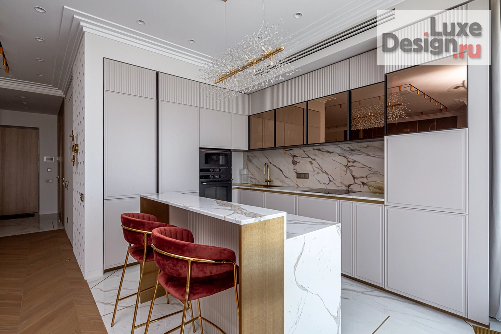 Дизайн интерьера четырехкомнатной квартиры "Реализованный дизайн проект четырехкомнатной квартиры 112 кв. м." (фото 2)