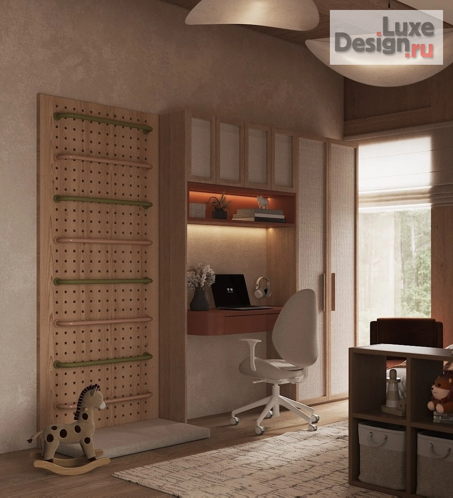 Дизайн интерьера частного дома "Дизайн интерьера дома в стиле Japandi кп Новая жизнь. 150 м2" (фото 30)