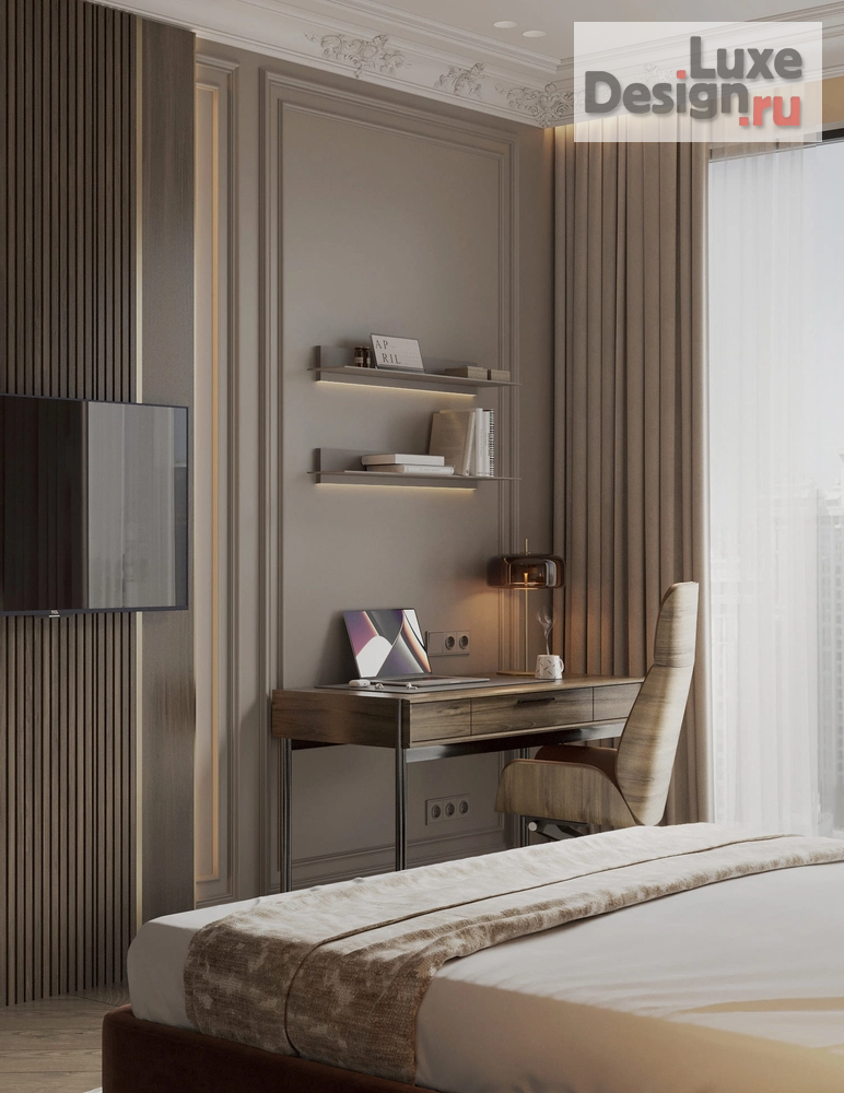 Дизайн интерьера трехкомнатной квартиры "Дизайн-проект квартиры 145 м² в ЖК «Остров»" (фото 32)