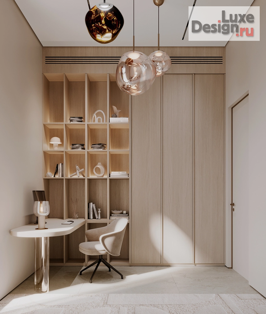 Дизайн интерьера коттеджа "Дизайн интерьера дома в коттеджном посёлке «Nordic» 250 м²" (фото 33)