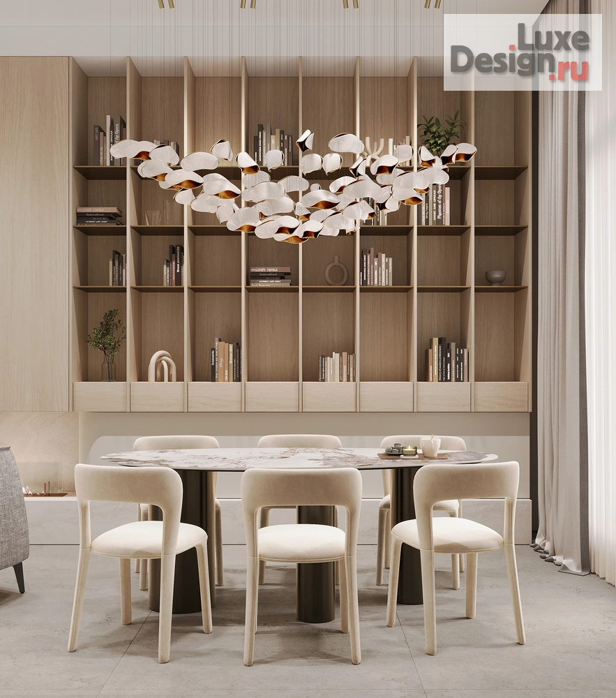 Дизайн интерьера коттеджа "Дизайн интерьера дома в коттеджном посёлке «Nordic» 250 м²" (фото 3)