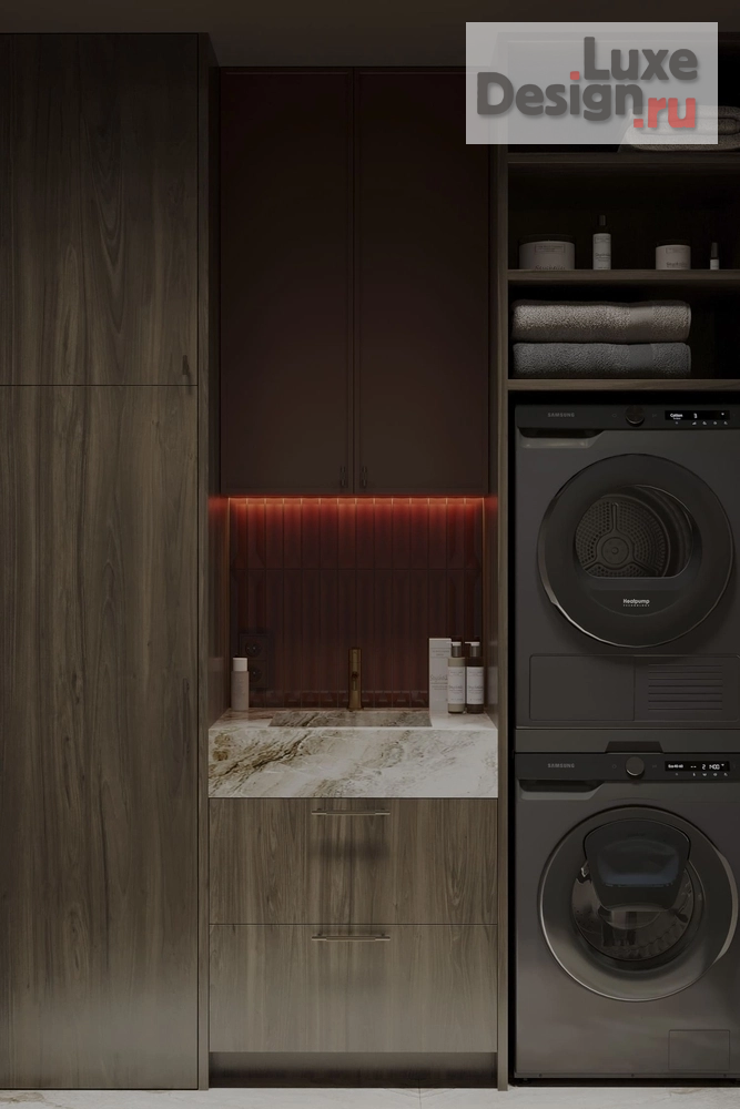 Дизайн интерьера трехкомнатной квартиры "Дизайн-проект квартиры 145 м² в ЖК «Остров»" (фото 46)