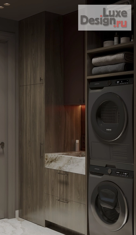 Дизайн интерьера трехкомнатной квартиры "Дизайн-проект квартиры 145 м² в ЖК «Остров»" (фото 47)