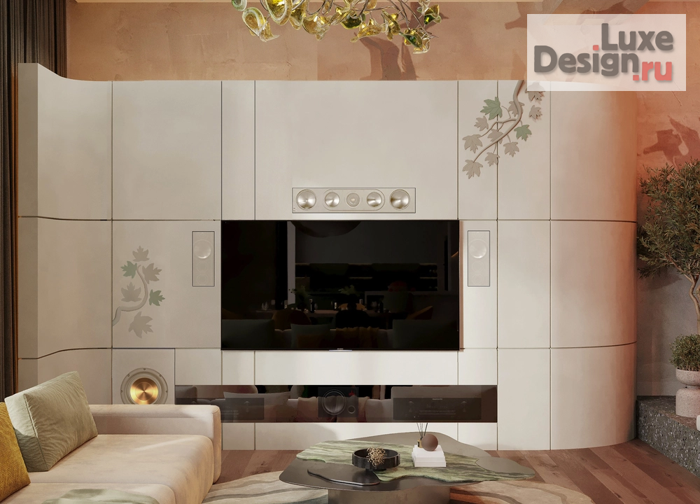 Дизайн интерьера коттеджа "Дизайн интерьера дома 250 м² в КП «Новогорск Клаб»" (фото 4)