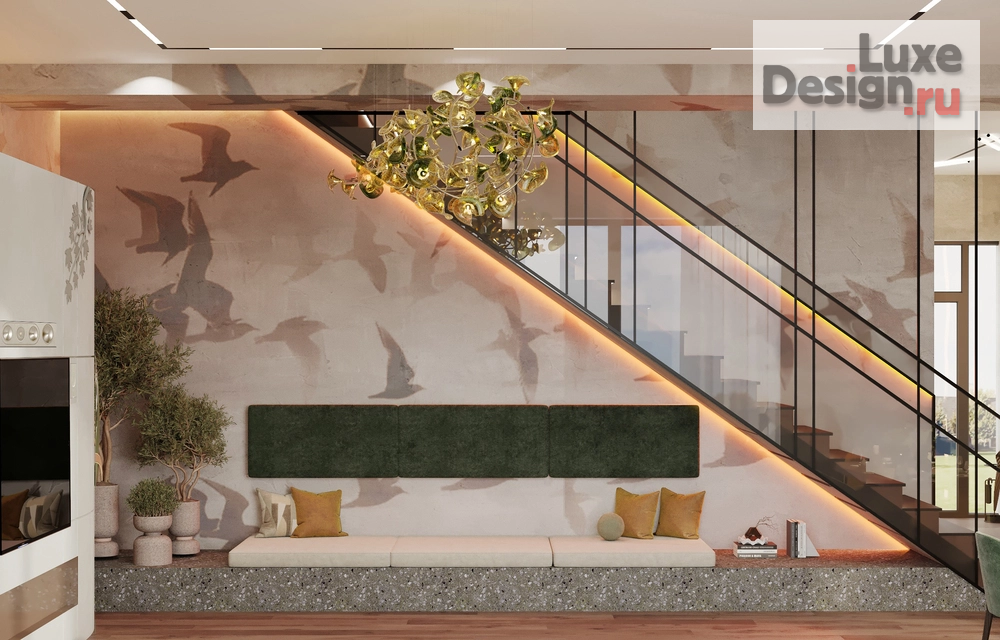 Дизайн интерьера коттеджа "Дизайн интерьера дома 250 м² в КП «Новогорск Клаб»" (фото 5)