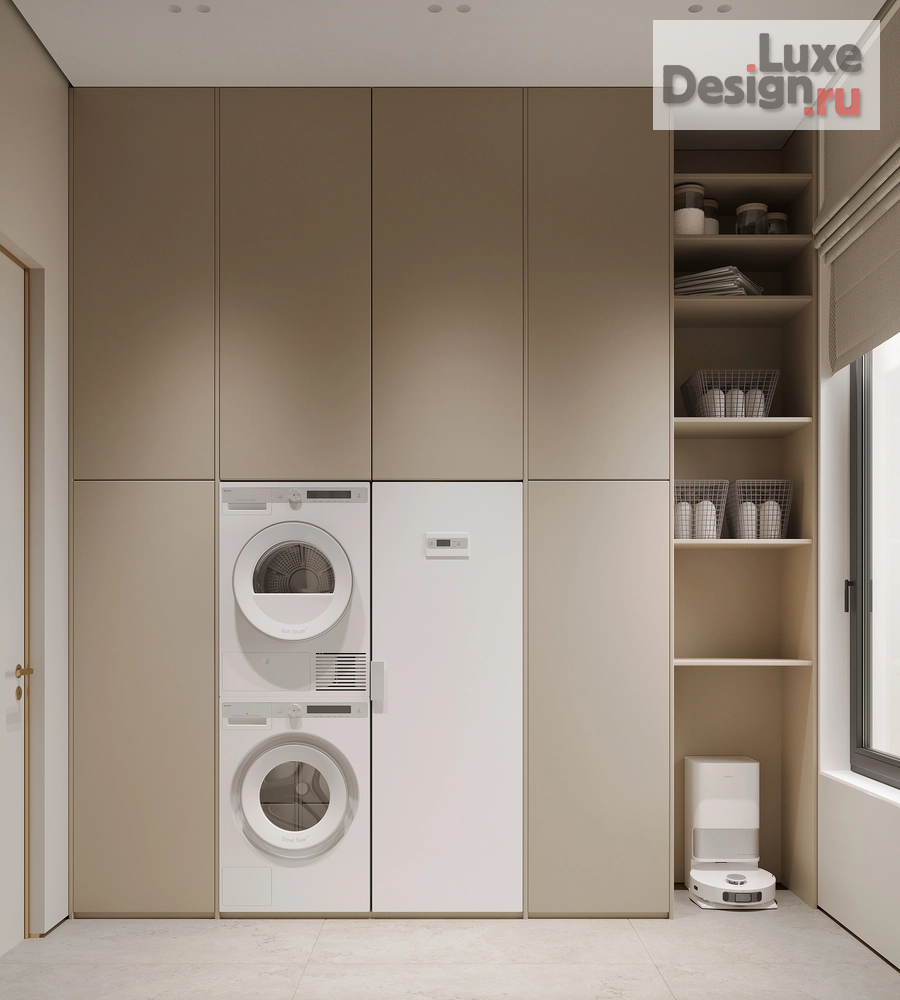 Дизайн интерьера коттеджа "Дизайн интерьера дома в коттеджном посёлке «Nordic» 250 м²" (фото 56)