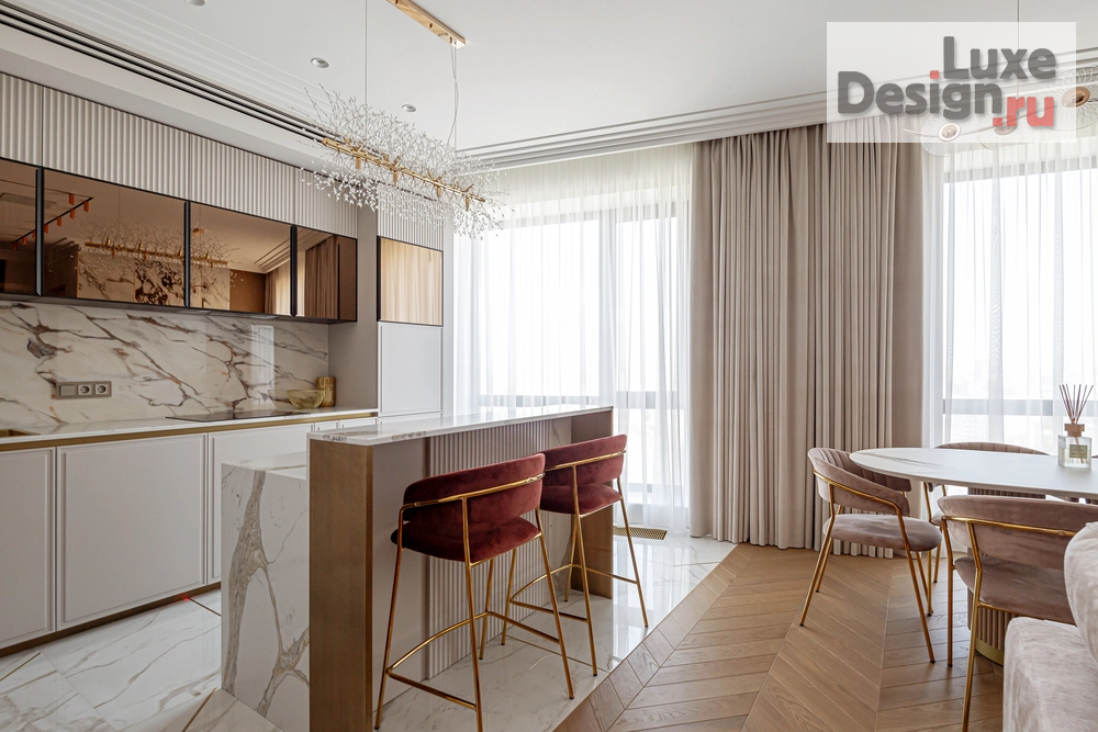 Дизайн интерьера четырехкомнатной квартиры "Реализованный дизайн проект четырехкомнатной квартиры 112 кв. м." (фото 5)