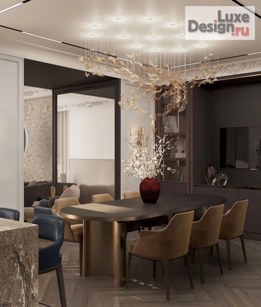 Дизайн интерьера коттеджа "Дизайн интерьера дома, коттеджный посёлок Довиль, 480 м2" (фото 6)