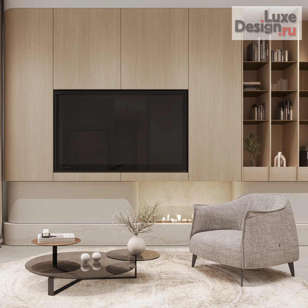 Дизайн интерьера коттеджа "Дизайн интерьера дома в коттеджном посёлке «Nordic» 250 м²" (фото 6)