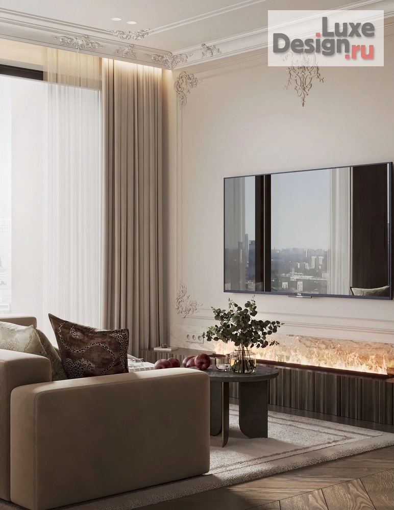 Дизайн интерьера трехкомнатной квартиры "Дизайн-проект квартиры 145 м² в ЖК «Остров»" (фото 6)