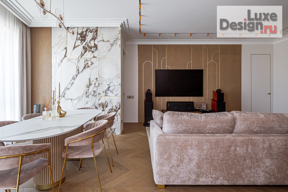 Дизайн интерьера четырехкомнатной квартиры "Реализованный дизайн проект четырехкомнатной квартиры 112 кв. м." (фото 7)