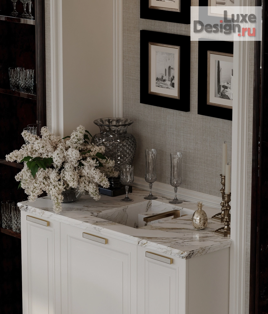 Дизайн интерьера пентхауса "Дизайн интерьера пентхауса жк Алые Паруса | 480 м2" (фото 8)