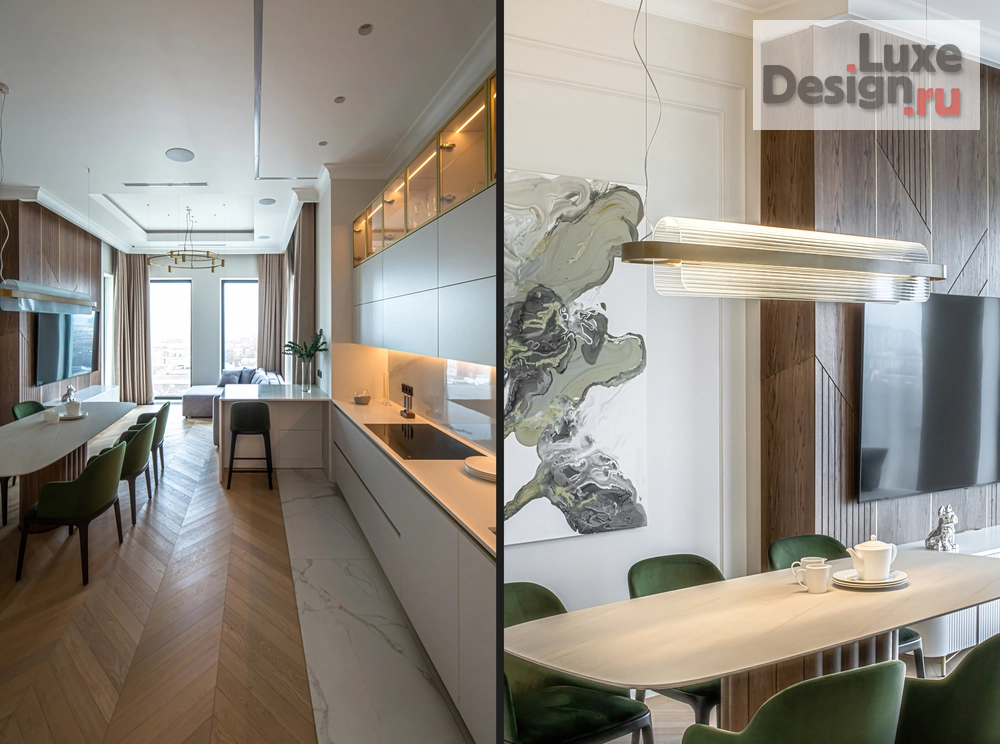 Дизайн интерьера четырехкомнатной квартиры "Реализованный проект квартиры в Неоклассике ЖК Eleven" (фото 8) от дизайнера Болдырев Артем Дизайн интерьера четырехкомнатной квартиры "Реализованный проект квартиры в Неоклассике ЖК Eleven" (фото 8)