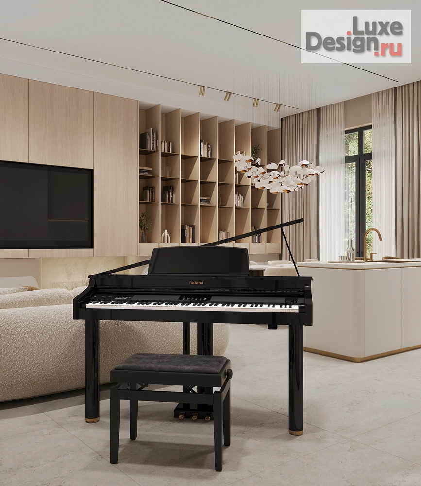 Дизайн интерьера коттеджа "Дизайн интерьера дома в коттеджном посёлке «Nordic» 250 м²" (фото 8)