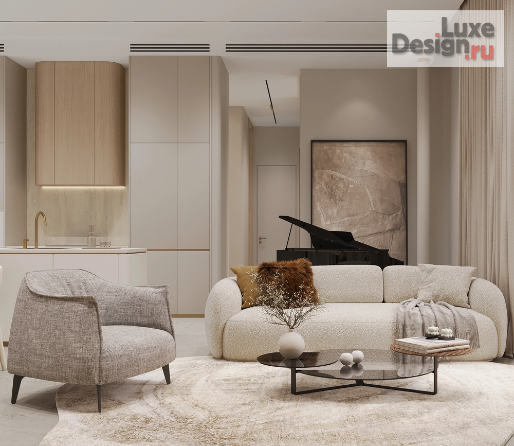 Дизайн интерьера коттеджа "Дизайн интерьера дома в коттеджном посёлке «Nordic» 250 м²" (фото 9)