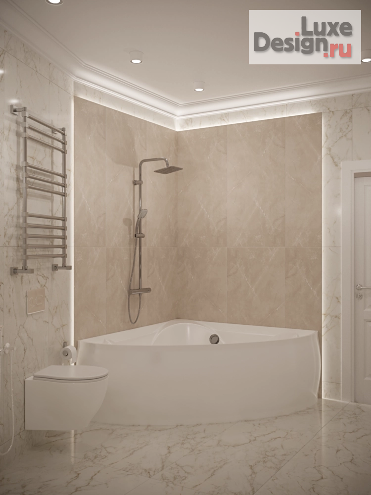 Дизайн интерьера трехкомнатной квартиры "Работа удаленно: проект квартиры в г. Геленджик" (фото 4) от дизайнера Татьяна Масленникова Дизайн интерьера трехкомнатной квартиры "Работа удаленно: проект квартиры в г. Геленджик" (фото 4)