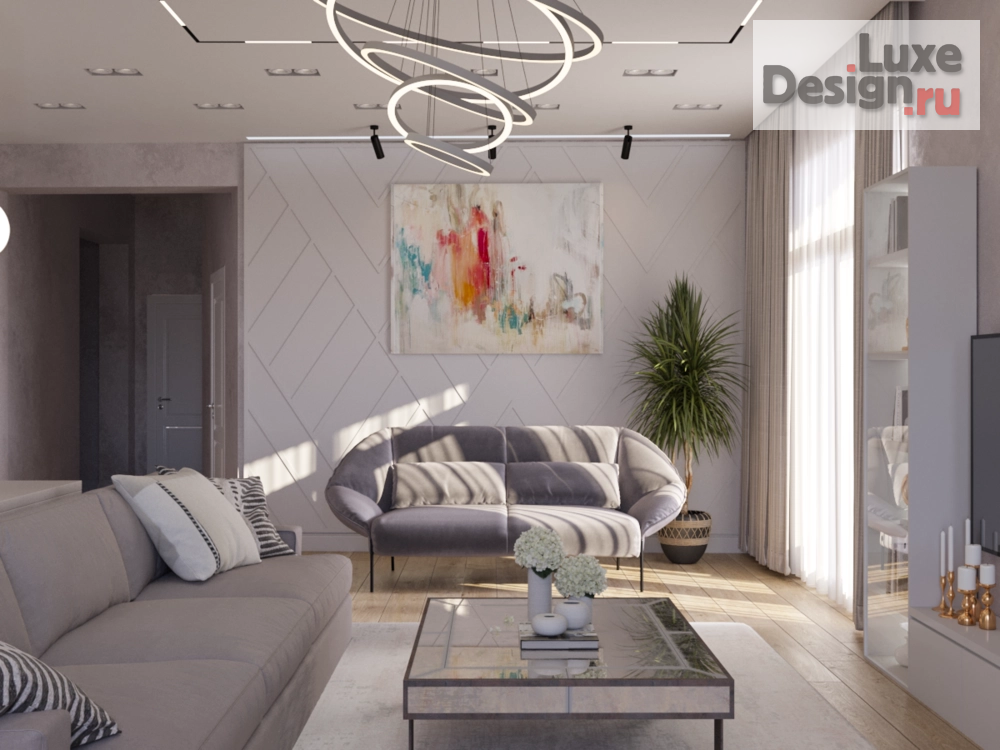 Дизайн интерьера трехкомнатной квартиры "Работа удаленно: проект квартиры в г. Геленджик" (фото 11) от дизайнера Татьяна Масленникова Дизайн интерьера трехкомнатной квартиры "Работа удаленно: проект квартиры в г. Геленджик" (фото 11)