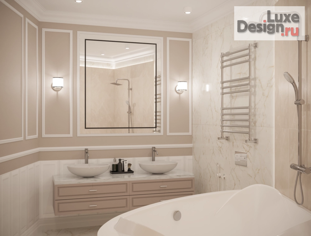 Дизайн интерьера трехкомнатной квартиры "Работа удаленно: проект квартиры в г. Геленджик" (фото 5) от дизайнера Татьяна Масленникова Дизайн интерьера трехкомнатной квартиры "Работа удаленно: проект квартиры в г. Геленджик" (фото 5)